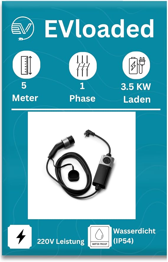 Type 2 Charging Cable 480V 32A 3-Phase 22kW with Wi-Fi Function - Smart EV Charging Cable - IEC 62196-2 EVSE Cable for Electric Vehicles