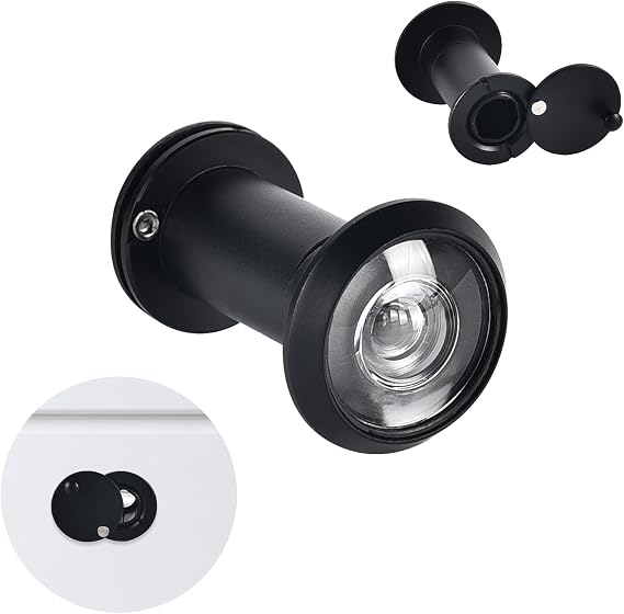 Door Viewer, Copper 220 Degree Peephole,Wide Angle Door Spy Hole