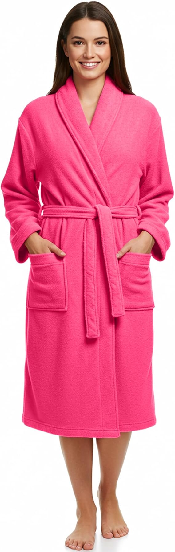 Stars and Stripes Fuschia Hot Pink Bathrobes soft cotton Terry robes gowns bath robe
