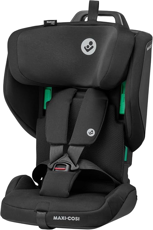 Maxi-Cosi Nomad Plus, Katlanabilir Araba Koltuğu, 15-48 Aylık, 67-105 cm, Taşınabilir, Ultra Kompakt ve Hafif, Yan Darbe Koruması, Tüm Arabalar İçin, Seyahat Çantası, Otantik Siyah