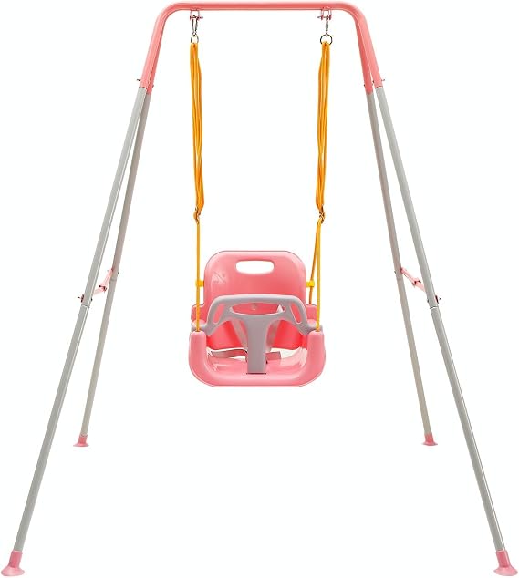 FUNLIO 3-in-1 Toddler Swing Set, Heavy-Duty with 4 Sandbags