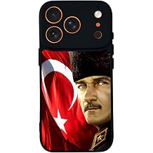 Apple iPhone 17 Pro ile Uyumlu Baskılı, Mat Siyah, Yumuşak Silikon, Koruyucu, Şok Emici Kapak Kılıf