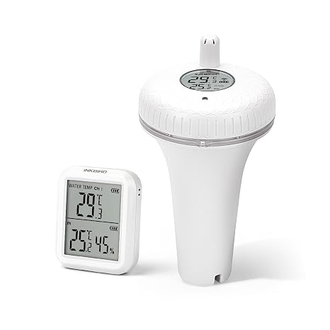 Inkbird IBS-P01R Wireless Floating Pool Thermometer, White