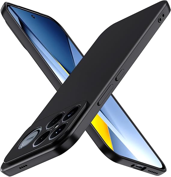 ivoler Matte Black Case for Xiaomi Poco F8 Ultra 5G with Camera Protection, Shockproof Protective Case, Ultra Thin Soft TPU Silicone Case Slim Anti-Shock Case