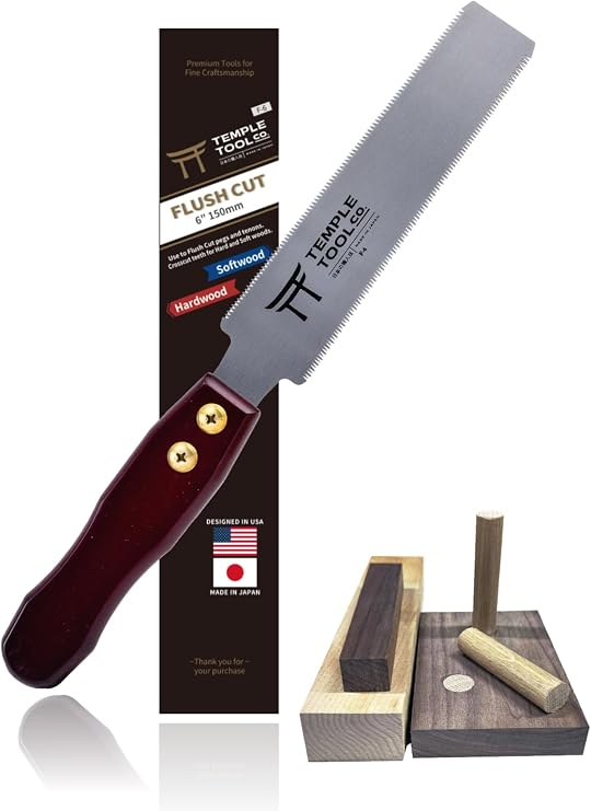 Temple Tool 6 Dowel Cutting Saw, 5.9 inches 150 mm, Double-edged, Replacement Blade, Precision Saw, No Clam, Saw, DIY, Woodworking