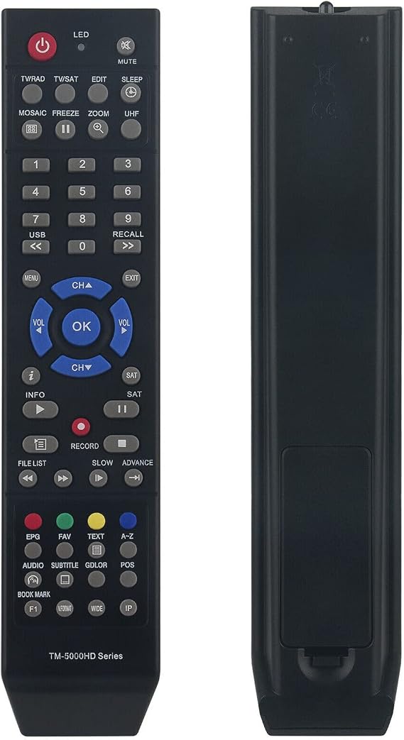 VINABTY TM-5000HD-SERIES Replaced Remote Control fit for Technomate TV