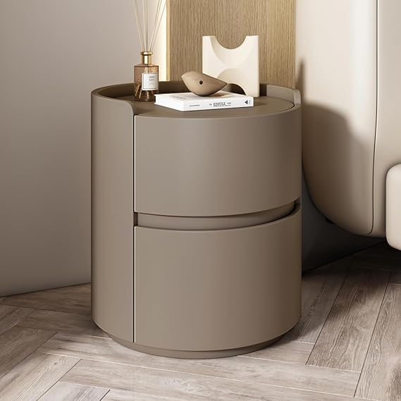 Bedside Table With Drawers Adorneve Nightstand Side Tables Bedroom Accent Table Nightstand With Storage End Tables For Living Room, Bedroom, Office, Dorm, Brown, 40x40x50cm