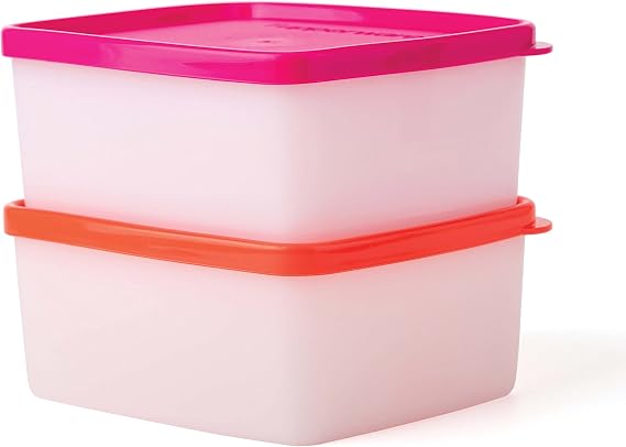 Tupperware Plastic Fridgemate Small, 400Ml (Set Of 2)