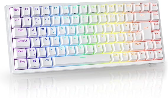RK ROYAL KLUDGE RK84DE Wired Mechanical Keyboard 75% RGB Hot Swappable