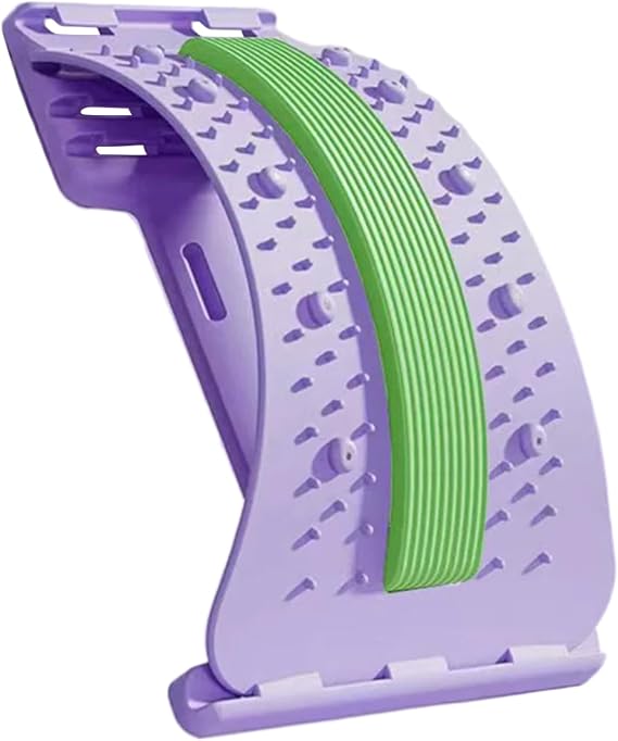 Spine Stretcher | Lumbar Stretcher,Ergonomic Massager Traction Board Non-Slip 3-Level Adjustable for Muscle Release Men Women Athlete