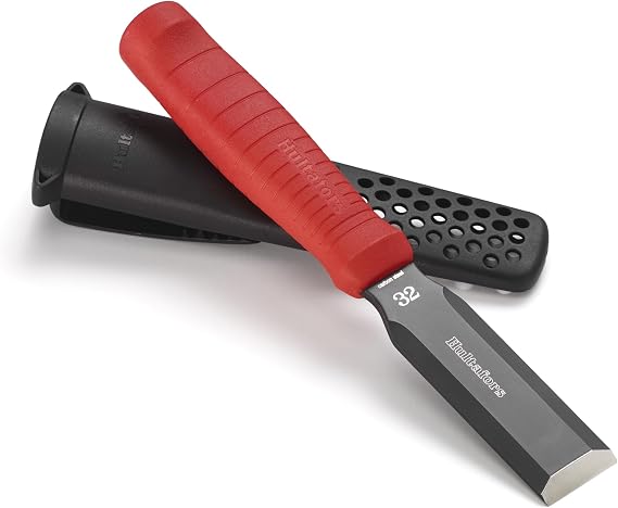 EDC 32mm Japanese chisel I Japanese steel blade I Sturdy holster I 390083