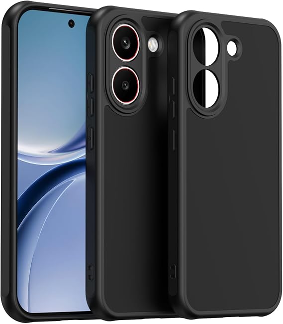 Xiaomi Poco X8 Proケース、ソフトTPUミリタリーグレードヘビーデューティーケース、耐衝撃性、頑丈な保護カバー、Poco X8 Pro用スマホケースブラック