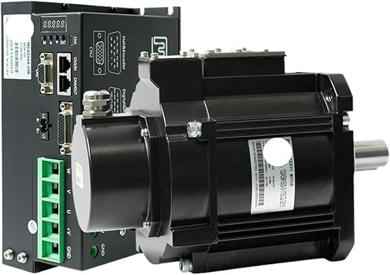 1pcs High Tq Servo Motor 1500W 4.78Nm 3000rpm with Driver 80VDC Low Voltage 100A Suitable for Sewing Machines(Servo Motor Driver)