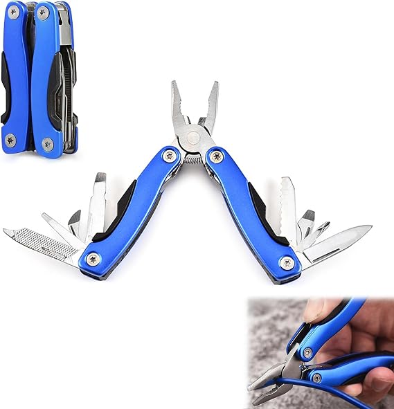 Multifunctional Pliers 11-in-1 Foldable Multitool Tool Foldable Multitool Tool 11-in-1 Multifunctional Pliers with Needle-Nose Pliers Knife Saw Bottle Opener Screwdriver