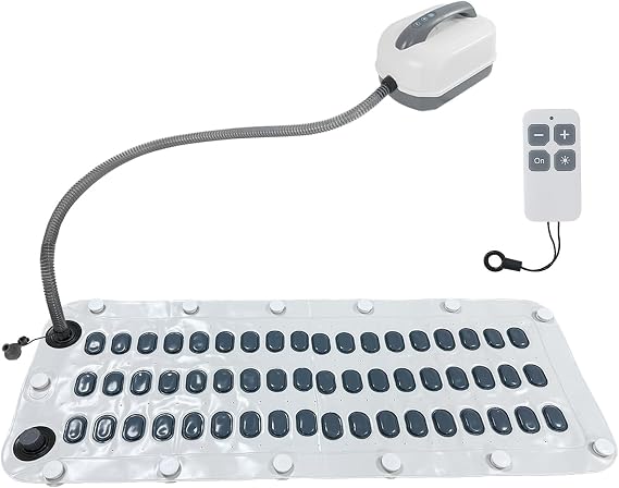 Electric Bubble Bath Mat, Portable Spa Massager with Adjustable Bubbles, Non-Slip Waterproof Design and Suction Cups for Relaxation and Comfort