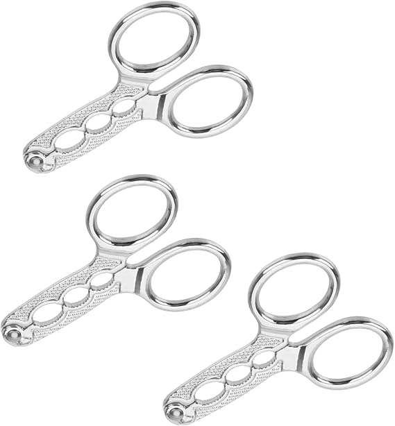 3Pcs Nut Crackers Nuts Pistachio Sheller Opener Kitchen Tools Stainless Steel Nutcracker Multi-Function Walnut Pine Sheller Opener Specialty Gadgets