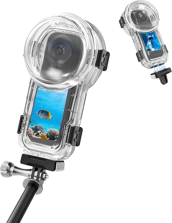 PULUZ Waterproof Diving Case 60m/197ft for Insta360 X5, Quick Release Housing for Underwater Photography & Action Camera Protection