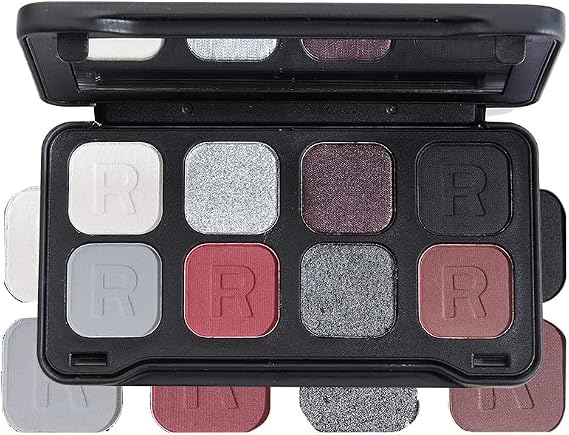 Makeup Revolution, Forever Flawless Dynamic, Eyeshadow Palette, Ebony, 8 Shades, 8g