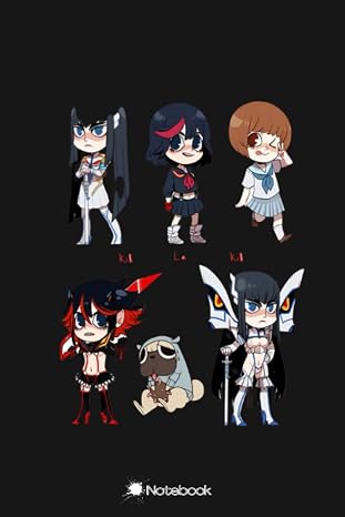 Kill La Kill Notebook: 6x9 inches 120 pages wide ruled for boys, teachers, girls, school, men, women