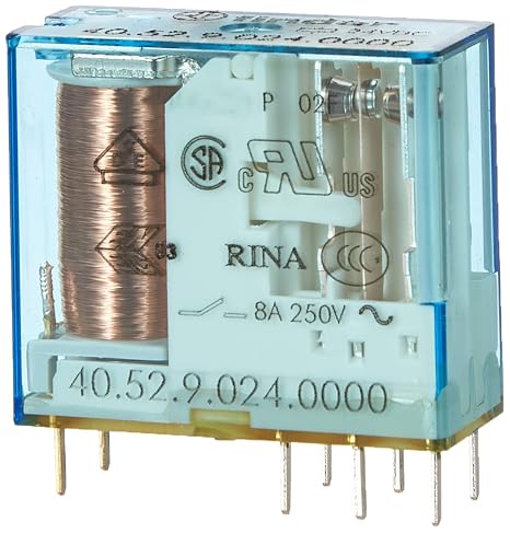 Finder Series 40 - Mini Reticulated Relay 5mm 2 Switched 8a 24vdc