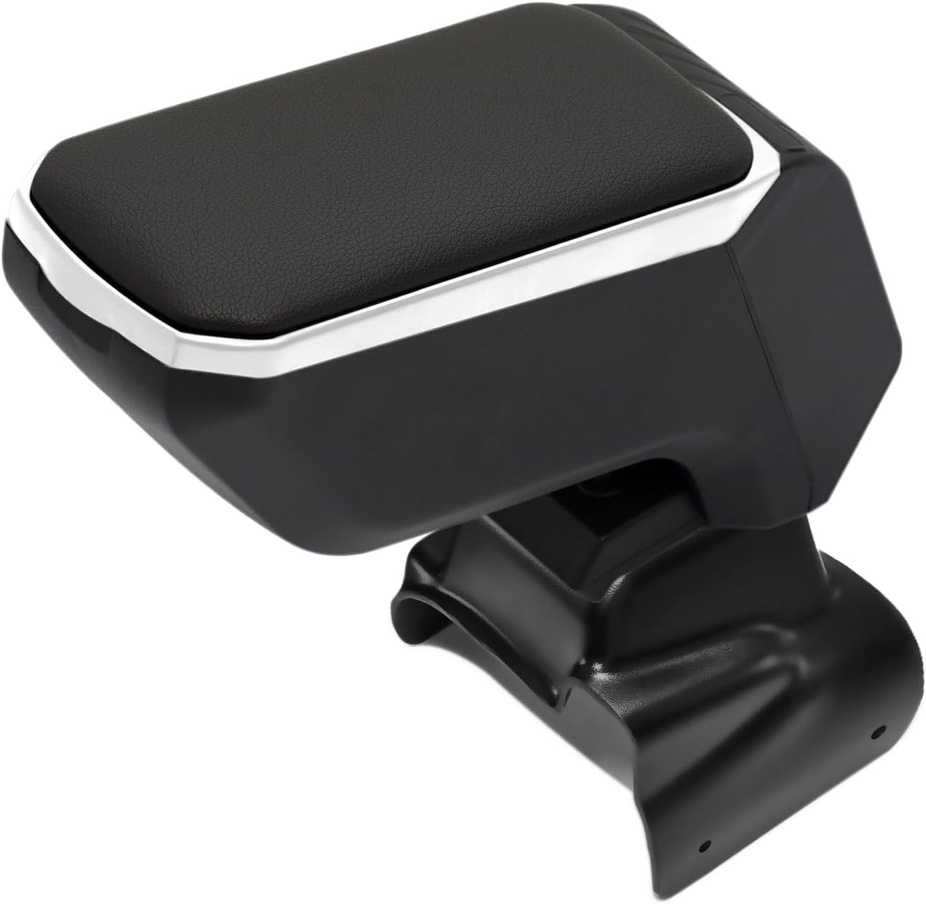 CROSS AUTO ACCESSORIES Screw Armrest Compatible with Kia Picanto After 2015, Armrest - A Quality Abs Material Grey