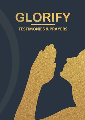 Glorify Notebook: Black Lined notebook