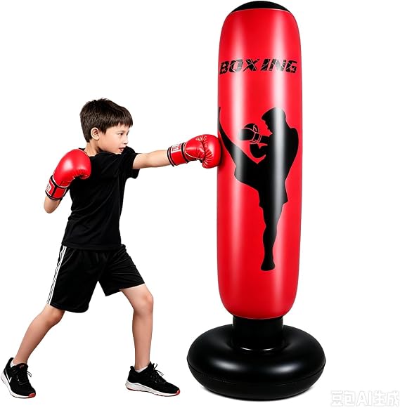 Inflatable Punching Bag for Kids - Boxing Bag for Karate Practice & Stress Relief