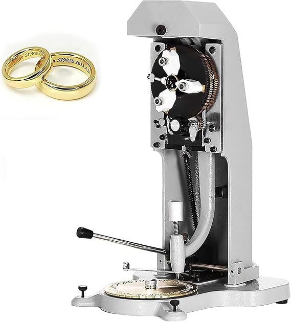 Ring Engraver Machine with Double Sided Dial,Double Sided Dial Inside - 1.5mm-2.0mm Letter Block Stamper, Inner Ring Engraving Tool for Inner Engraving - Ideal for Rings and Personalized Jewelry