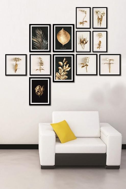 Dekolia 12 Parça Dekoratif Mdf Tablo Seti Çerçeve Görünümlü DEKOLIADKJ023