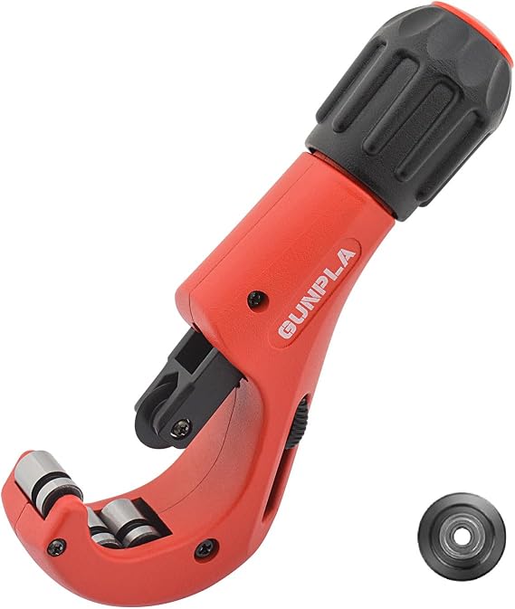 Gunpla Pipe Cutter for 3-42mm Tube, Heavy Duty Stainless Steel Pipe Cutting Tools with Replacement Cutting Wheel and Deburring Tool for Copper, Brass, PVC Pipes and Thin Stainless Steel Tube