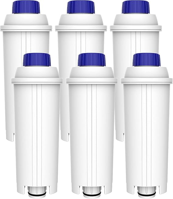 Maxblue Water Filter, Replacement for De'Longhi® DLSC002 Filter, Pack of 6