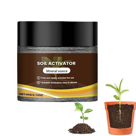 Soil Activator for Plants Natural 60g Multifunctional | House Plant Fertilizer for Germination Root Growth Vegetable Fruit Potted Flowers