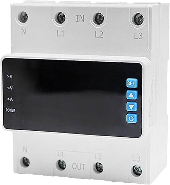 4P Three-Phase Circuit Breaker, Adjustable 1-63A/100A (63A)
