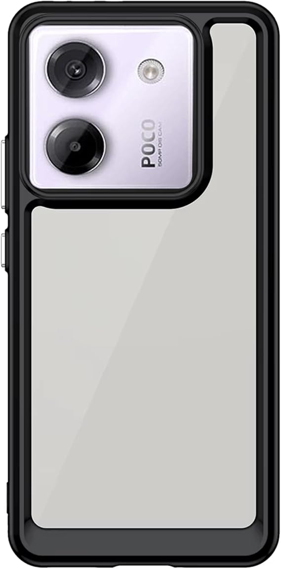 Microcase Xiaomi Redmi Poco M7 Pro 5G Shield Serisi Darbeye Dayanıklı Yarı Esnek Plastik Tpu Kılıf - AL8100