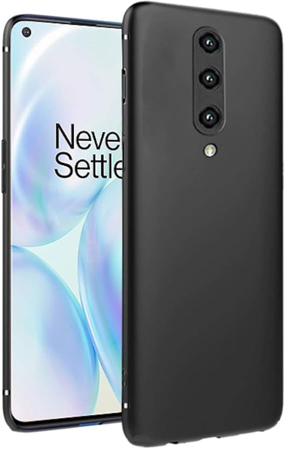 Microcase OnePlus 8 Elektrocase Serisi Kamera Korumalı Silikon Kılıf - Siyah
