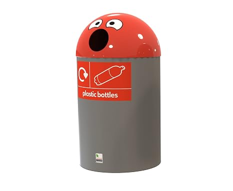 Buddy Recycling Bin 84 Litres Red Plastic Bottles