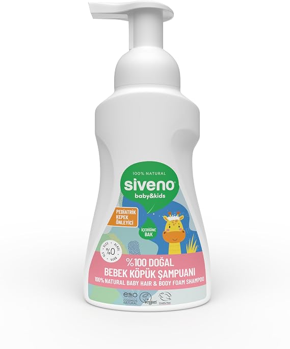 Siveno Doğal Bebek Köpük Şampuanı 250 ml