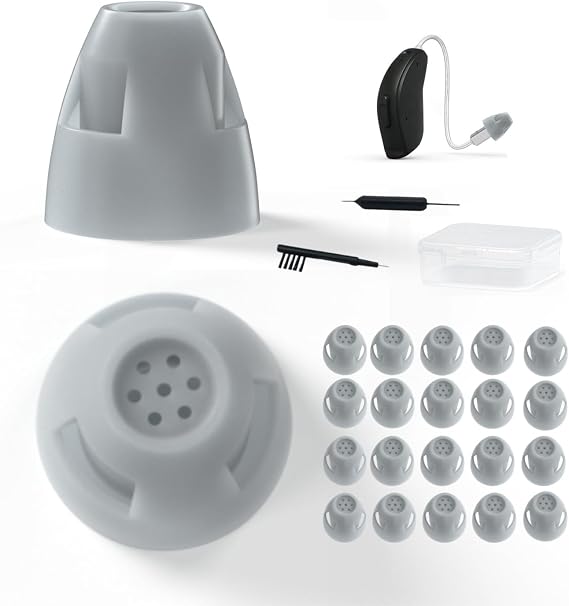 Resound Compatible Hearing Aid Domes Open Smokey Ear Tips Replacement Resound Hearing Aid Accessories Hearing Aid Domes (Small(5mm) 20pcs Pack)
