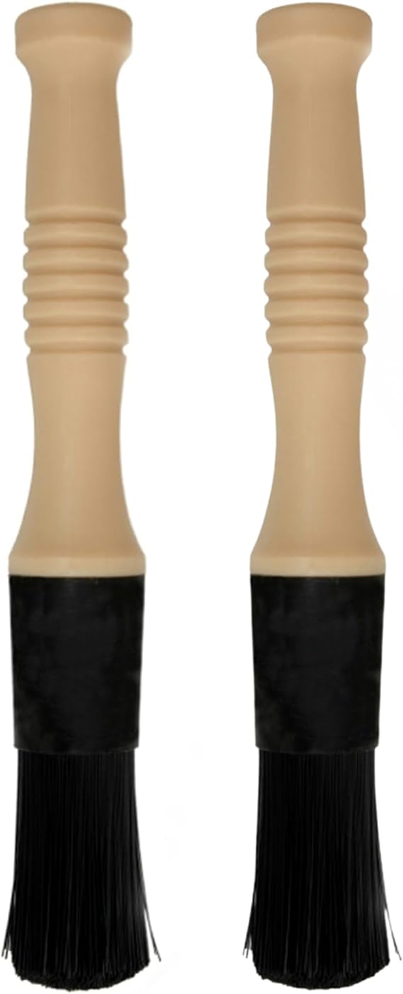Tek Automotive Car Detailing Brush Twin Pack – Heavy Duty Chemical Resistant Cleaning Brush for Engine Bays & Parts
