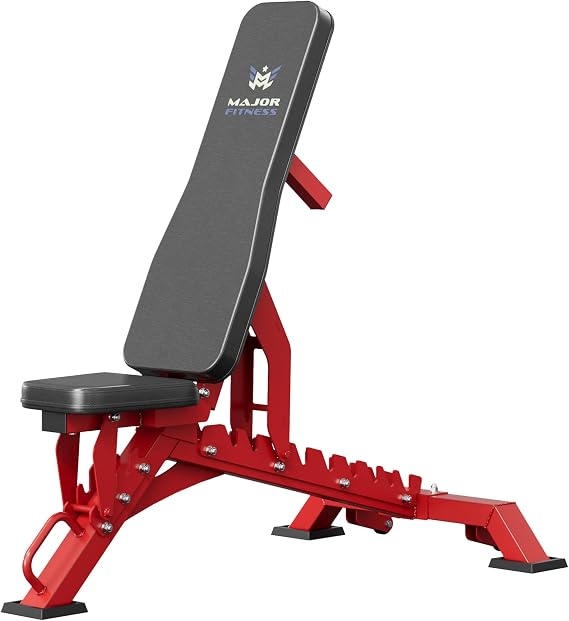 MAJOR FITNESS Adjustable Weight Bench, 1300LBS Capacity, 32 Positions for Strength Training, Bench Press,Body Workouts for Home or Garage Gym