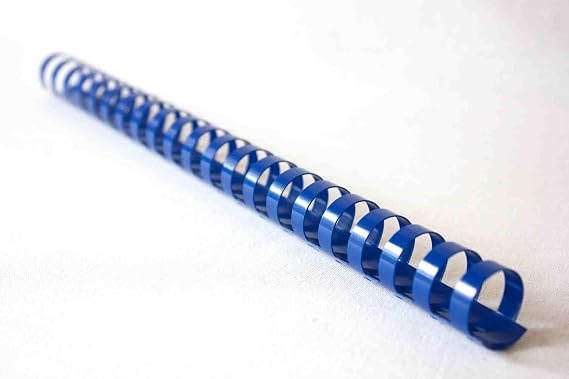 A4 Blue Plastic Binding Combs, 21 Ring, 10mm, Box of 100