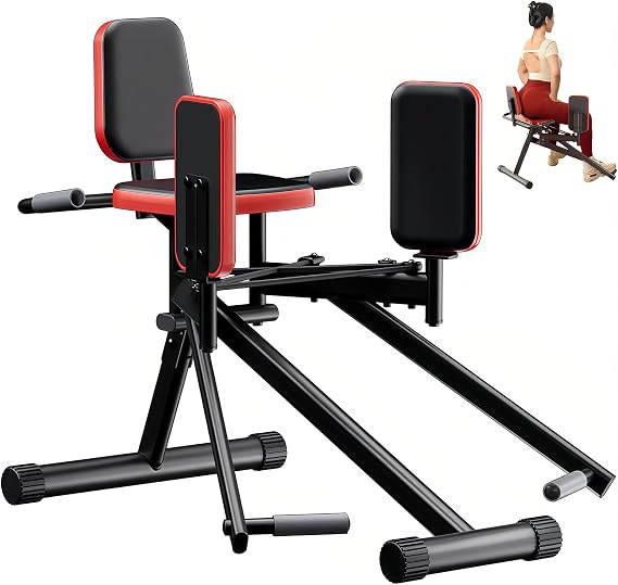 Hip Abductor Machine for Home Gym, Glute Machine, Adjustable Resistance, At Home Workout Equipment, Shape Hip Curves, for Women Men Home Gym