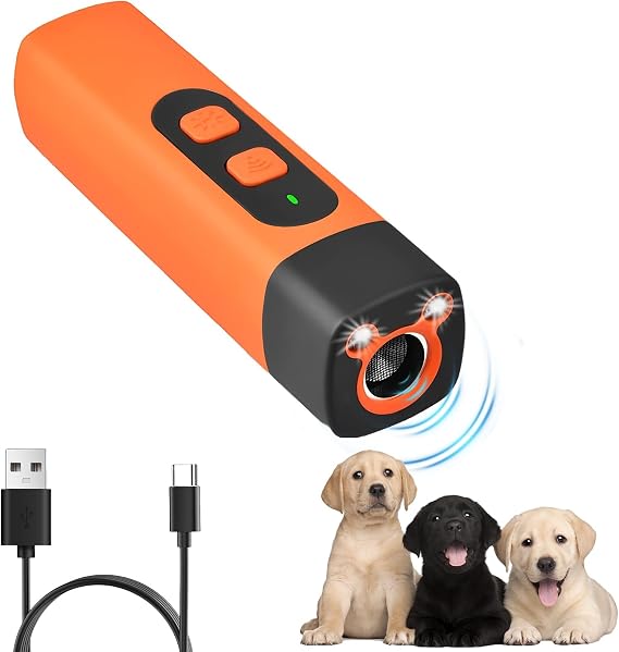 1PC 2-in-1 Ultrasonic Dog Repeller Bark Shield Anti Barking Device for Dogs
