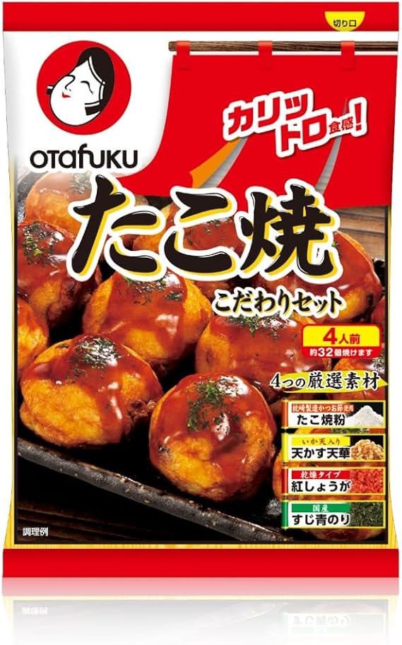 Otafuku Sauce Takoyaki Special Set 4 Servings x 4 Bags