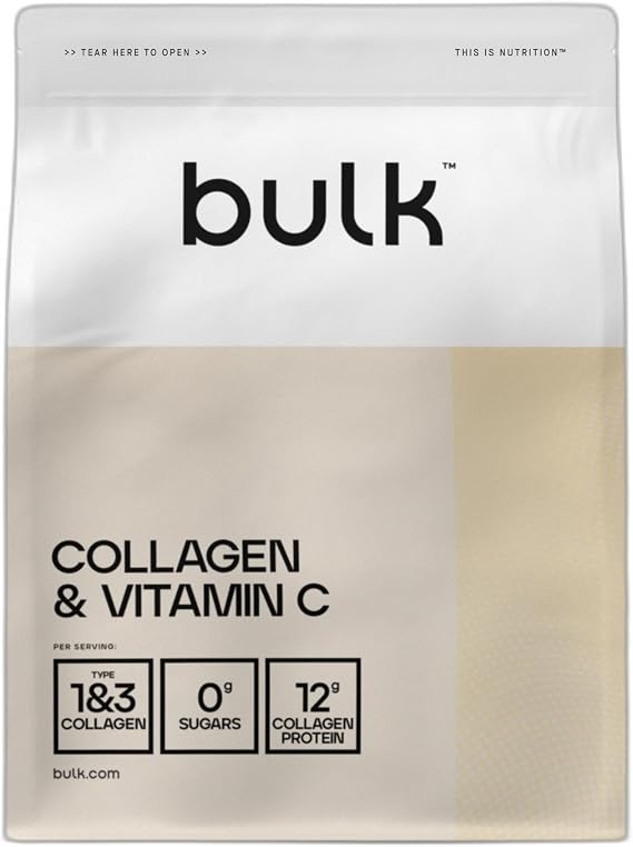 Bulk Collagen and Vitamin C Powder, Vanilla, 500 g