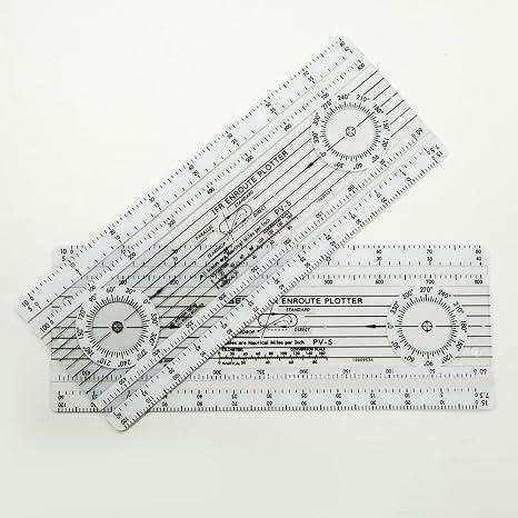 Marine Parallel Ruler, Tool for Precise Navigation and Effective Route Planning (Transparent)