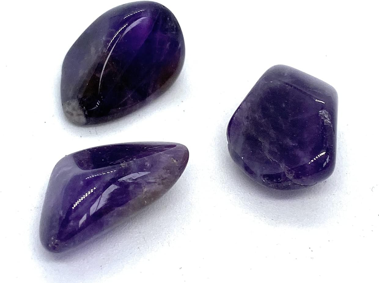 Amethyst Crystal Small Tumbled Stones - 3 pc