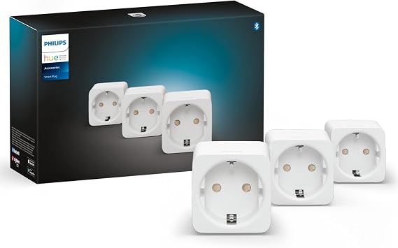 Philips Hue Smart Plug White Smart Socket Compatible with Amazon Alexa (Echo Echo Dot) Pack of 3