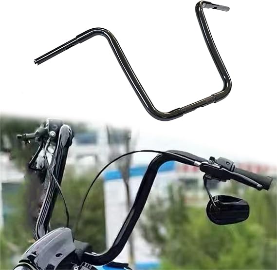 Motorcycle handlebars Motorcycle Gloss Black 16 Inch Rise Ape Handlebar Accessories For Harley For Davidson XL883N Iron 883 2009-2023 XL1200S Sport 1996-2003