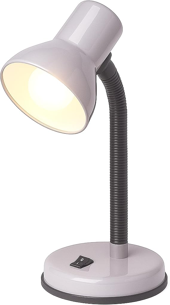 Innoteck Desk Lamp, Adjustable Table Lamp, Reading Lamp & Desk Light, Grey